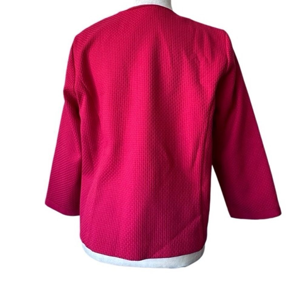 Suit Blazer Hot Pink Zip Up QVC Barbiecore Jacket - Picture 2 of 13